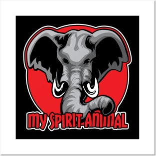 Elephants are my Spirit Animal Posters and Art